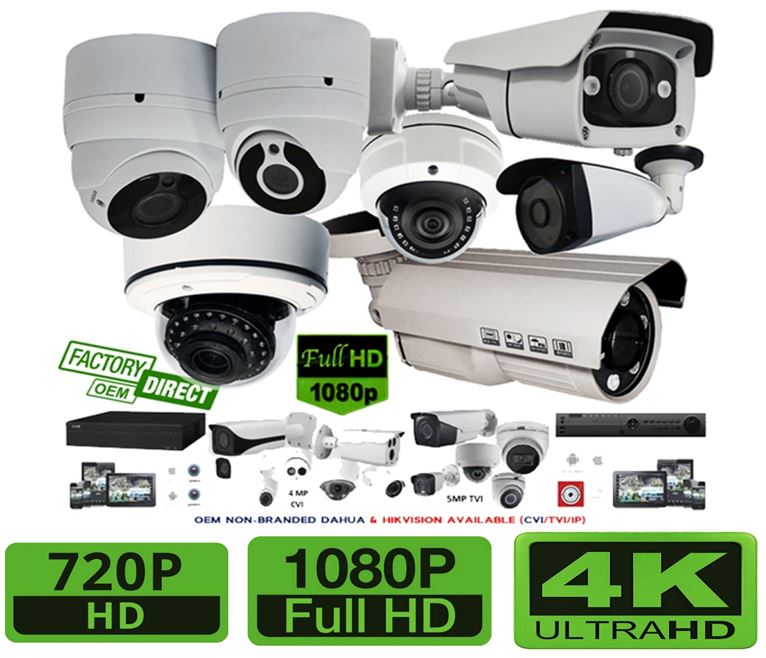 High Definition CCTV camera - 1MP - 4K 